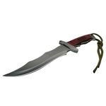 Sport si Outdoor - Camping - Cutite, bricege si accesorii - Cutite si bricege - Cutit de vanatoare, Steel Wolf, 31 cm, argintiu - Infinity.ro