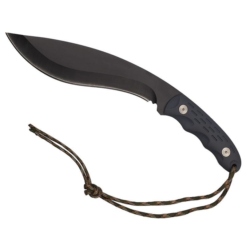 Sport si Outdoor - Camping - Cutite, bricege si accesorii - Cutite si bricege - Cutit tip maceta IdeallStore®, Mini Kukri, negru, 30 cm, teaca inclusa - Infinity.ro
