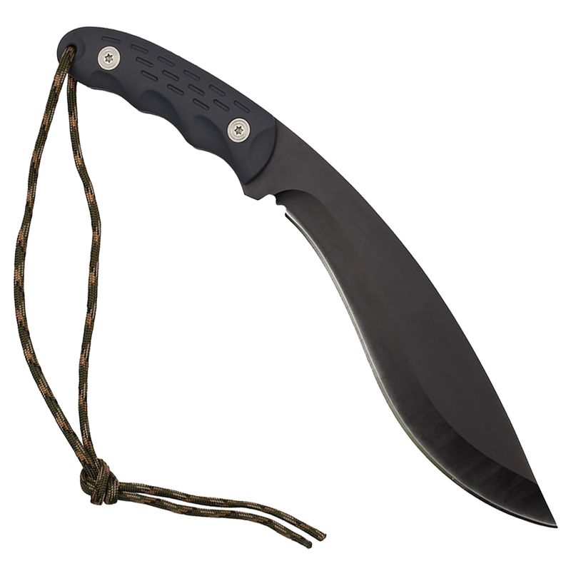 Sport si Outdoor - Camping - Cutite, bricege si accesorii - Cutite si bricege - Cutit tip maceta IdeallStore®, Mini Kukri, negru, 30 cm, teaca inclusa - Infinity.ro