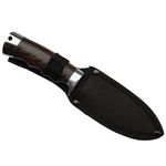 Sport si Outdoor - Camping - Cutite, bricege si accesorii - Cutite si bricege - Cutit de vanatoare IdeallStore®, Bohemian Blade, 23 cm, otel inoxidabil, maro, teaca inclusa - Infinity.ro