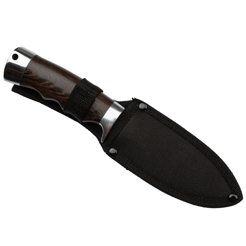 Sport si Outdoor - Camping - Cutite, bricege si accesorii - Cutite si bricege - Cutit de vanatoare IdeallStore®, Bohemian Blade, 23 cm, otel inoxidabil, maro, teaca inclusa - Infinity.ro