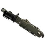 Sport si Outdoor - Camping - Cutite, bricege si accesorii - Cutite si bricege - Cutit de vanatoare IdeallStore®, Jungle Beast, verde, 32.5 cm, teaca inclusa - Infinity.ro