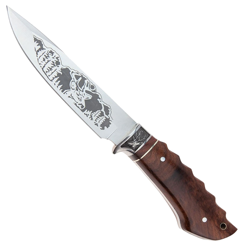 Cutit de vanatoare IdeallStore®, Mountain Stag , argintiu, 27.5 cm ...