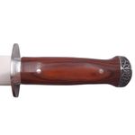 Sport si Outdoor - Camping - Cutite, bricege si accesorii - Cutite si bricege - Cutit de vanatoare IdeallStore®, Spanish Inquisition, tais dublu, 28.5 cm, otel inoxidabil, maro, teaca inclusa - Infinity.ro