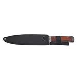Sport si Outdoor - Camping - Cutite, bricege si accesorii - Cutite si bricege - Cutit de vanatoare IdeallStore®, Spanish Inquisition, tais dublu, 28.5 cm, otel inoxidabil, maro, teaca inclusa - Infinity.ro