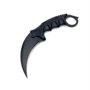 Cutit karambit cu tais CS:GO, teaca si snur de agatat, negru