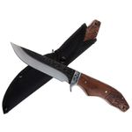 Sport si Outdoor - Camping - Cutite, bricege si accesorii - Cutite si bricege - Cutit de vanatoare IdeallStore®, Lion Blade, 25 cm, otel inoxidabil, maro, teaca inclusa - Infinity.ro