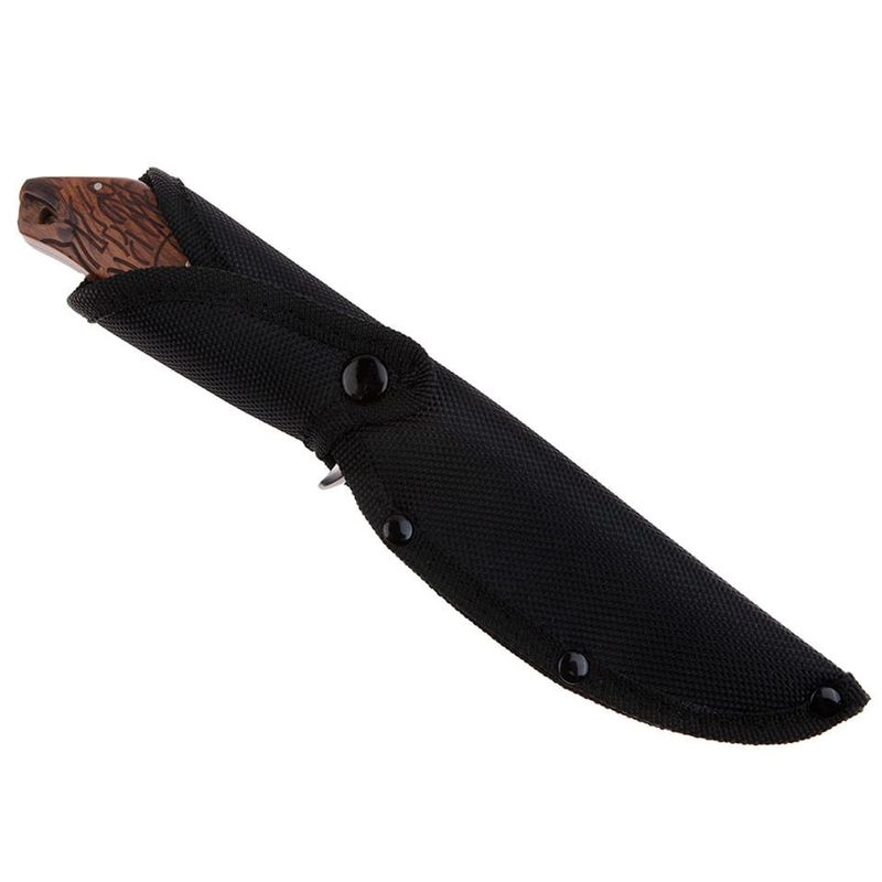 Sport si Outdoor - Camping - Cutite, bricege si accesorii - Cutite si bricege - Cutit de vanatoare IdeallStore®, Lion Blade, 25 cm, otel inoxidabil, maro, teaca inclusa - Infinity.ro