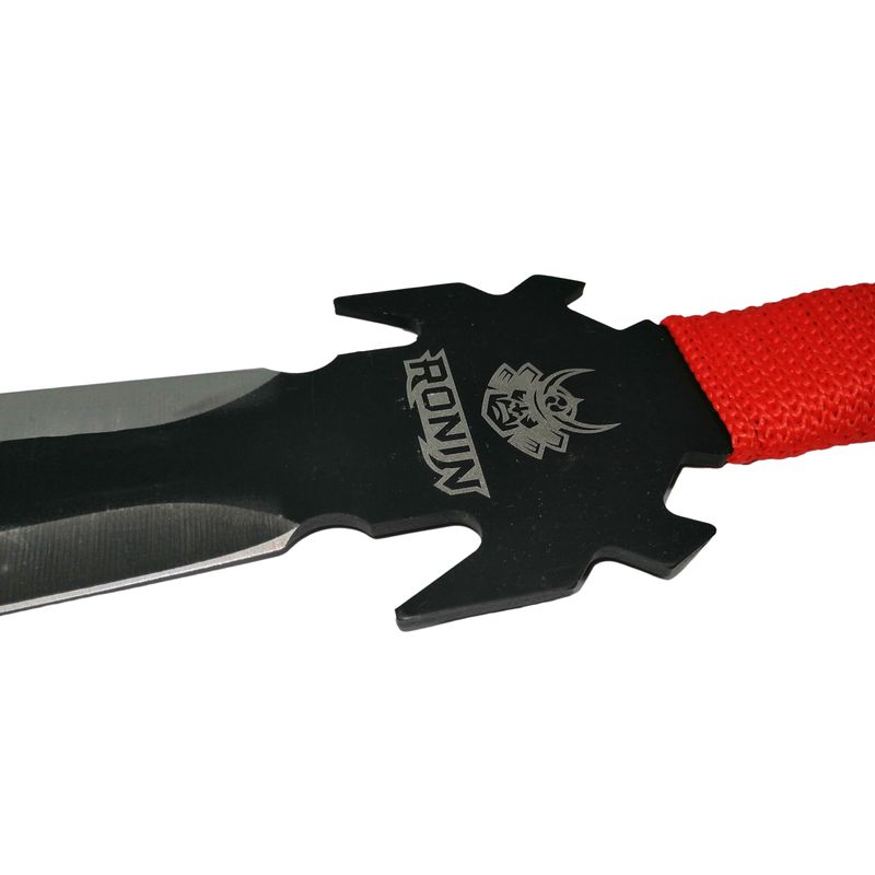 Sport si Outdoor - Camping - Cutite, bricege si accesorii - Cutite si bricege - Set de vanatoare IdeallStore®, Sabie Red Ronin si cutit King Cobra , otel inoxidabil, negru - Infinity.ro