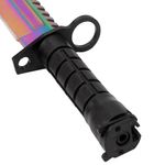 Sport si Outdoor - Camping - Cutite, bricege si accesorii - Cutite si bricege - Cutit de vanatoare IdeallStore®, Rainbow Rambo, 32.5 cm, multicolor, teaca inclusa - Infinity.ro