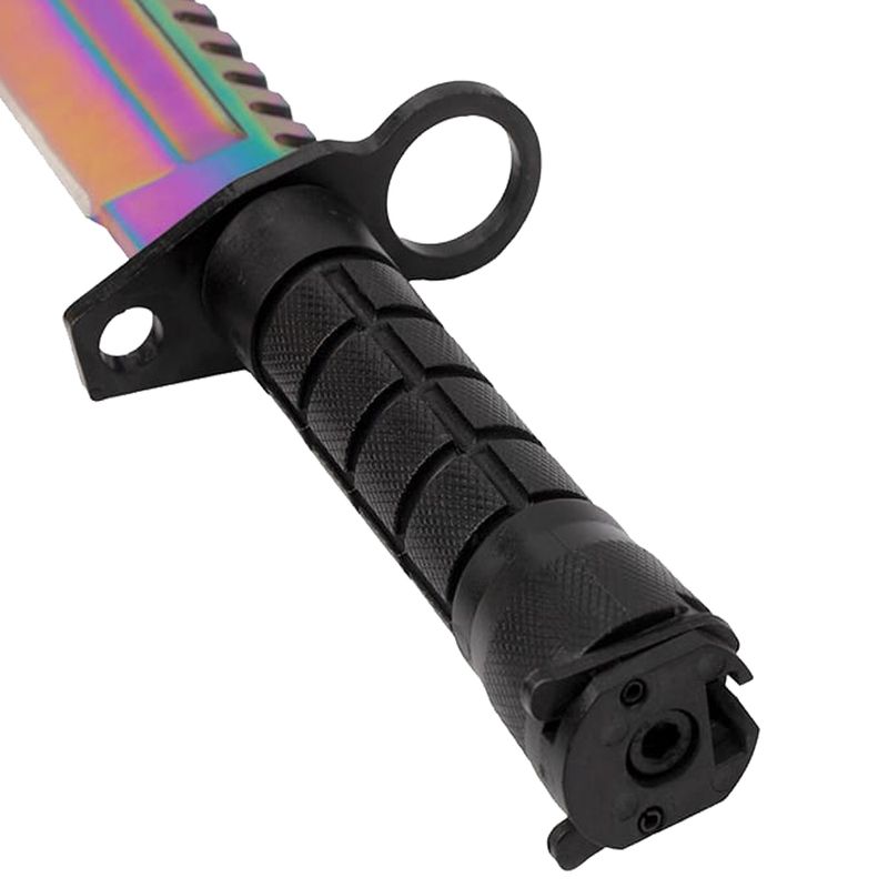 Sport si Outdoor - Camping - Cutite, bricege si accesorii - Cutite si bricege - Cutit de vanatoare IdeallStore®, Rainbow Rambo, 32.5 cm, multicolor, teaca inclusa - Infinity.ro