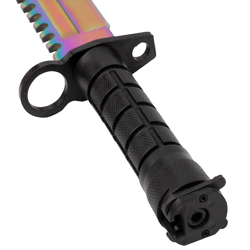 Sport si Outdoor - Camping - Cutite, bricege si accesorii - Cutite si bricege - Cutit de vanatoare IdeallStore®, Rainbow Rambo, 32.5 cm, multicolor, teaca inclusa - Infinity.ro