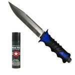 Sport si Outdoor - Camping - Cutite, bricege si accesorii - Cutite si bricege - Cutit, Survival Camper, 35 cm, cadou spray NATO 60 ml - Infinity.ro