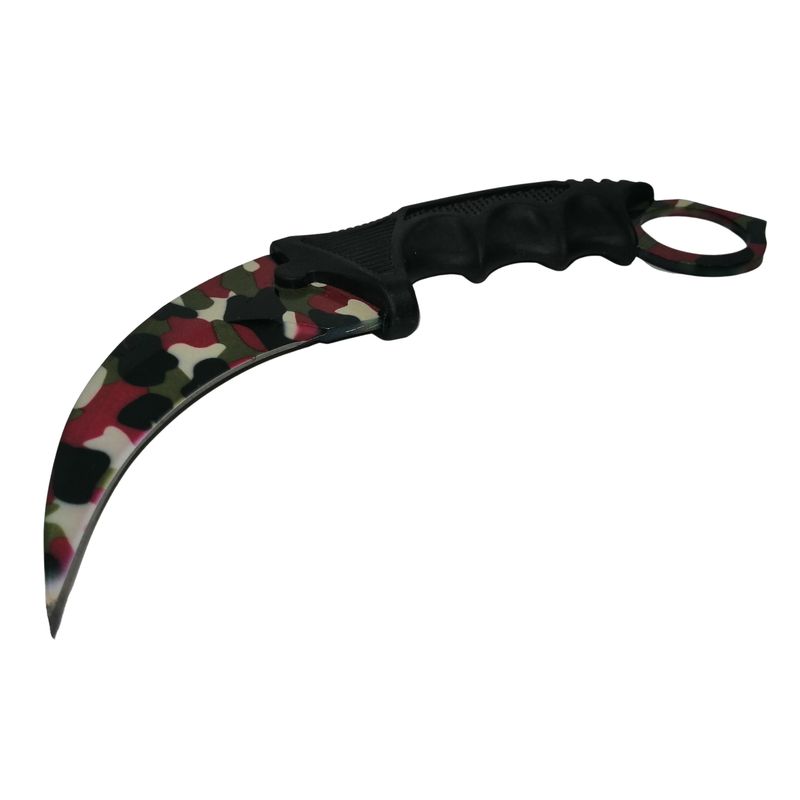 Sport si Outdoor - Camping - Cutite, bricege si accesorii - Cutite si bricege - Cutit-Karambit, Comando Blade, 18.5 cm, camuflaj - Infinity.ro