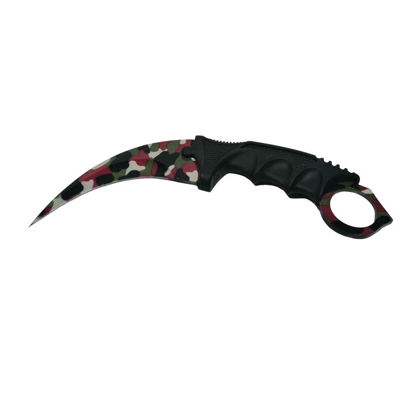 Sport si Outdoor - Camping - Cutite, bricege si accesorii - Cutite si bricege - Cutit-Karambit, Comando Blade, 18.5 cm, camuflaj - Infinity.ro