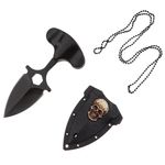 Sport si Outdoor - Camping - Cutite, bricege si accesorii - Cutite si bricege - Cutit tactic de camping IdeallStore®, Death Valley, 8 cm, negru, teaca inclusa - Infinity.ro