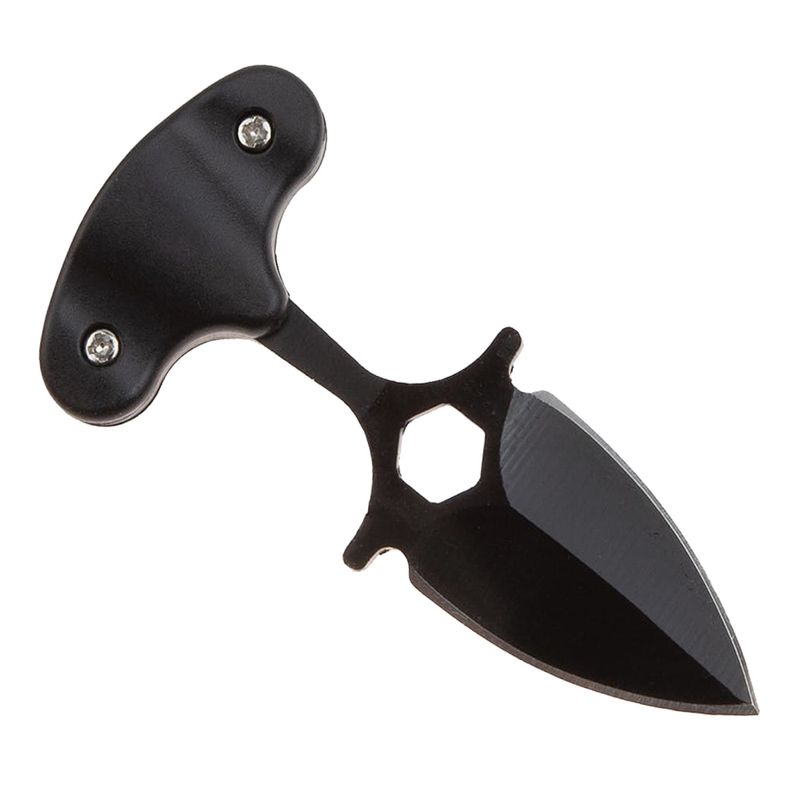 Sport si Outdoor - Camping - Cutite, bricege si accesorii - Cutite si bricege - Cutit tactic de camping IdeallStore®, Death Valley, 8 cm, negru, teaca inclusa - Infinity.ro