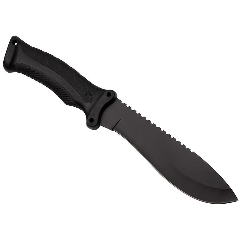 Sport si Outdoor - Camping - Cutite, bricege si accesorii - Cutite si bricege - Set de vanatoare IdeallStore®, Kukri Madness, maceta si cutit, negru, teaca inclusa - Infinity.ro