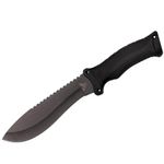 Sport si Outdoor - Camping - Cutite, bricege si accesorii - Cutite si bricege - Set de vanatoare IdeallStore®, Kukri Madness, maceta si cutit, negru, teaca inclusa - Infinity.ro