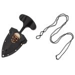 Sport si Outdoor - Camping - Cutite, bricege si accesorii - Cutite si bricege - Cutit tactic de camping IdeallStore®, Death Valley, 8 cm, negru, teaca inclusa - Infinity.ro