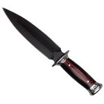 Sport si Outdoor - Camping - Cutite, bricege si accesorii - Cutite si bricege - Cutit de vanatoare IdeallStore®, Widow Blade, 30 cm, negru, teaca inclusa - Infinity.ro