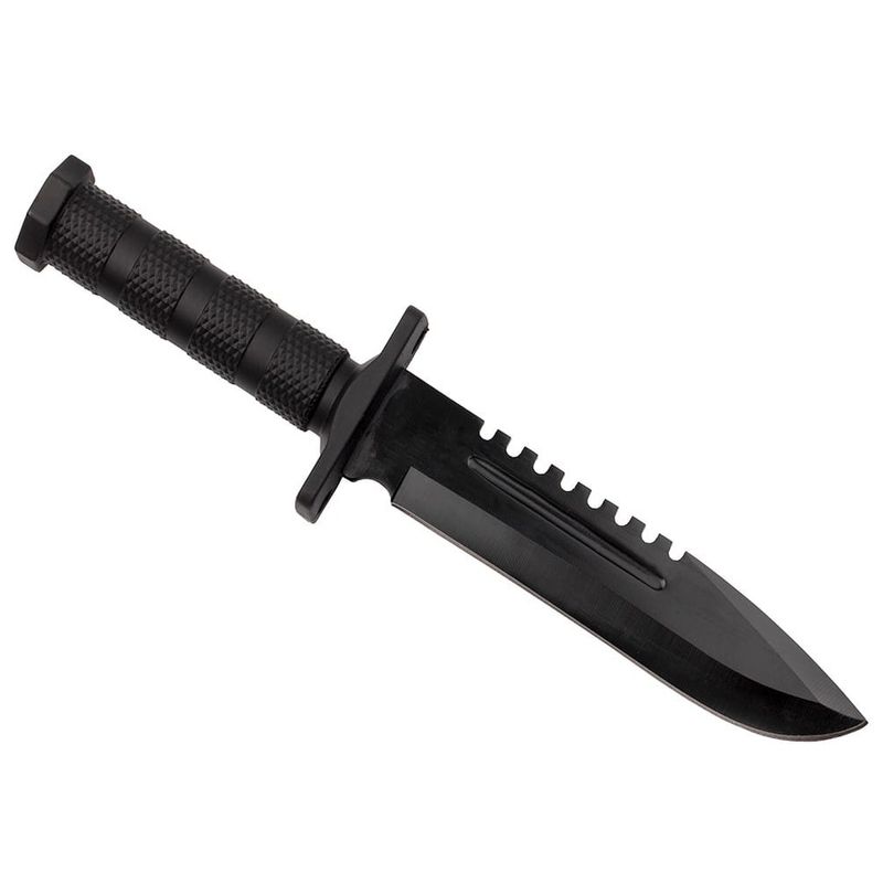 Sport si Outdoor - Camping - Cutite, bricege si accesorii - Cutite si bricege - Cutit de vanatoare IdeallStore®, Jungle Specialist, 31 cm, negru, teaca inclusa - Infinity.ro