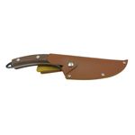 Casa si Gradina - Bucatarie si vesela - Vesela si tacamuri - Cutite si seturi de cutite - Set doua cutite macelarie IdeallStore®, lucrate manual, Shuryo Blade, 27.5 cm, maro, teaca piele naturala - Infinity.ro