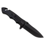 Sport si Outdoor - Camping - Cutite, bricege si accesorii - Cutite si bricege - Briceag de vanatoare IdeallStore®, Firefighter Department, 21 cm, otel inoxidabil, negru - Infinity.ro