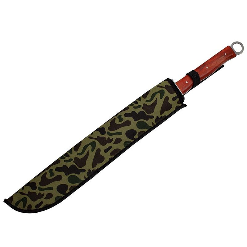 Sport si Outdoor - Camping - Cutite, bricege si accesorii - Cutite si bricege - Sabie de vanatoare IdeallStore®, Seoul Soul, otel inoxidabil, maner lemn, 70 cm, maro - Infinity.ro