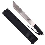 Sport si Outdoor - Camping - Cutite, bricege si accesorii - Cutite si bricege - Maceta de vanatoare IdeallStore®, Eagle Knife, 49.5 cm, otel inoxidabil, argintiu, teaca inclusa - Infinity.ro