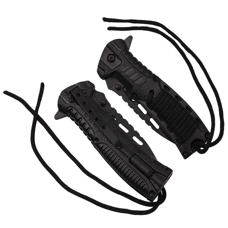 Sport si Outdoor/Camping/Cutite, bricege si accesorii/Cutite si bricege - Briceag de vanatoare IdeallStore®, Silent Future, otel inoxidabil, 21 cm, negru - Infinity.ro
