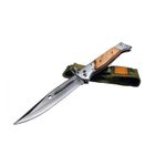 Sport si Outdoor - Camping - Cutite, bricege si accesorii - Cutite si bricege - Set 3 briceaguri de vanatoare IdeallStore®, Ak System, otel inoxidabil, maro, teaca inclusa - Infinity.ro