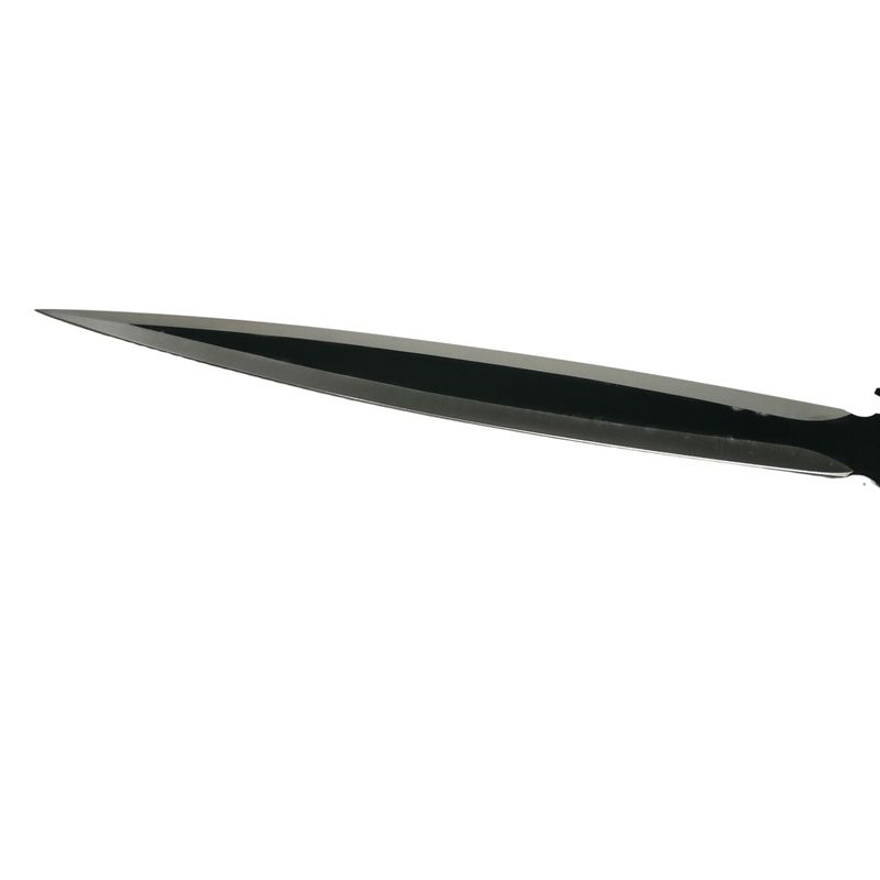 Sport si Outdoor - Camping - Cutite, bricege si accesorii - Cutite si bricege - Set doua sabii de vanatoare IdeallStore®, Red Ronin si Dao Blade, otel inoxidabil, negru, teaca inclusa - Infinity.ro