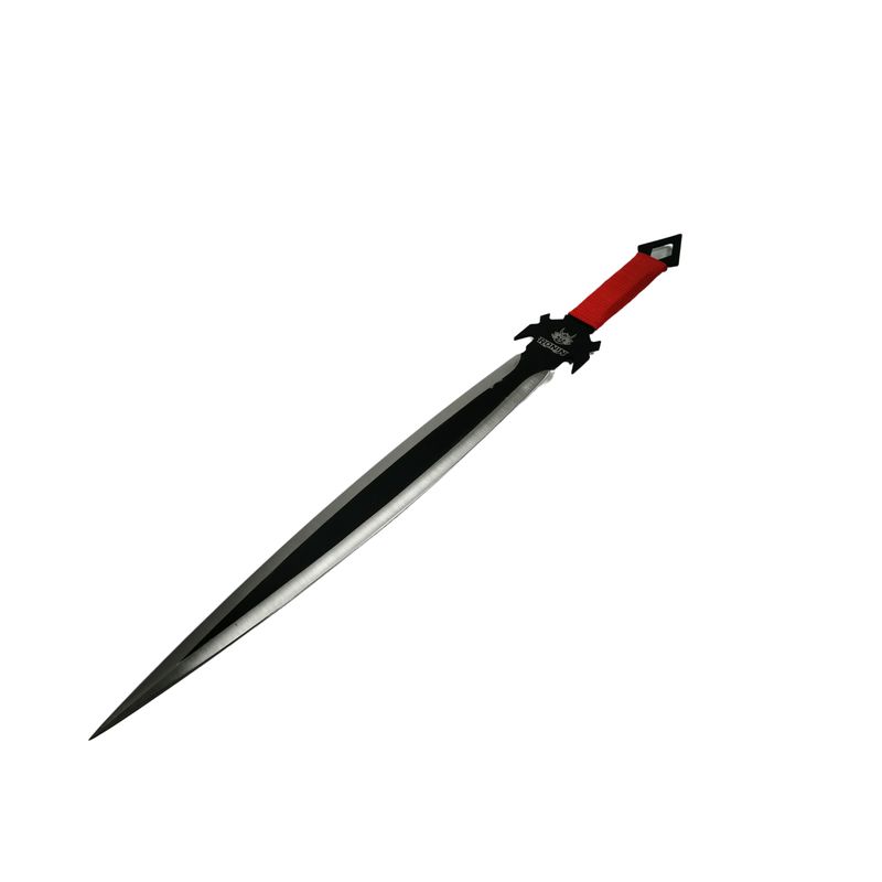 Sport si Outdoor - Camping - Cutite, bricege si accesorii - Cutite si bricege - Set doua sabii de vanatoare IdeallStore®, Red Ronin si Dao Blade, otel inoxidabil, negru, teaca inclusa - Infinity.ro