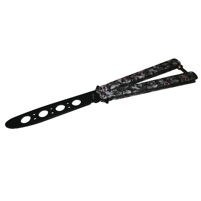 Sport si Outdoor - Camping - Cutite, bricege si accesorii - Cutite si bricege - Set trei briceaguri de antrenament IdeallStore®, Scared Skulls, otel inoxidabil, multicolor - Infinity.ro