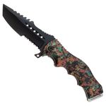 Sport si Outdoor - Camping - Cutite, bricege si accesorii - Cutite si bricege - Briceag de vanatoare IdeallStore®, Military Press, 21.5 cm, otel inoxidabil, multicolor - Infinity.ro