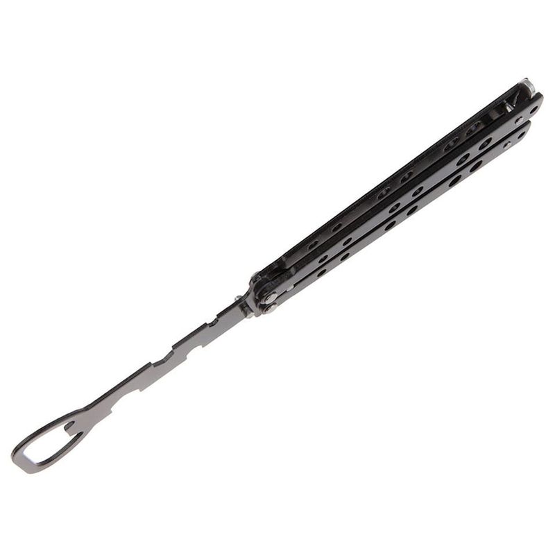 Sport si Outdoor - Camping - Cutite, bricege si accesorii - Cutite si bricege - Briceag antrenament IdeallStore®, Party Opener, deschizator capace, otel inoxidabil, 22.5 cm, negru - Infinity.ro