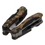 Sport si Outdoor - Camping - Cutite, bricege si accesorii - Unelte multifunctionale - Cleste multifunctional IdeallStore®, Survival Gear, otel inoxidabil, 10 functii, 22 cm, camuflaj, husa inclusa - Infinity.ro