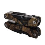 Sport si Outdoor - Camping - Cutite, bricege si accesorii - Unelte multifunctionale - Cleste multifunctional IdeallStore®, Survival Gear, otel inoxidabil, 10 functii, 22 cm, camuflaj, husa inclusa - Infinity.ro