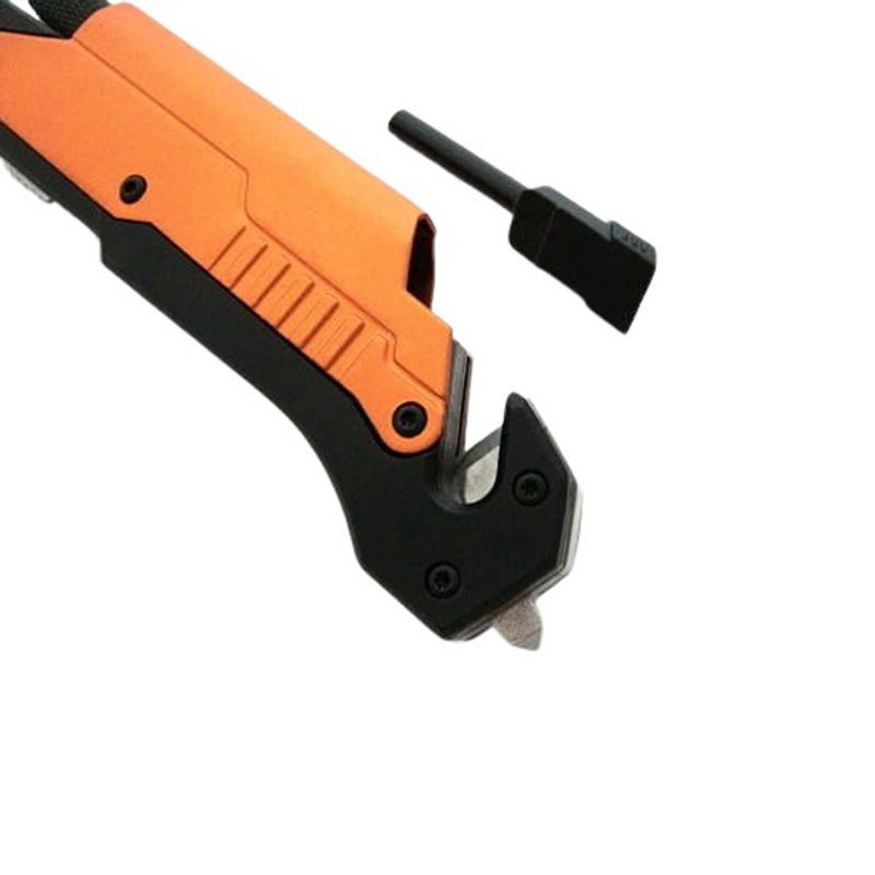 Sport si Outdoor - Camping - Cutite, bricege si accesorii - Cutite si bricege - Briceag de vanatoare IdeallStore®, Robo Blade, otel inoxidabil, 22 cm, portocaliu - Infinity.ro