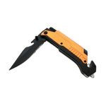 Sport si Outdoor - Camping - Cutite, bricege si accesorii - Cutite si bricege - Briceag de vanatoare IdeallStore®, Robo Blade, otel inoxidabil, 22 cm, portocaliu - Infinity.ro