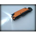 Sport si Outdoor - Camping - Cutite, bricege si accesorii - Cutite si bricege - Briceag de vanatoare IdeallStore®, Robo Blade, otel inoxidabil, 22 cm, portocaliu - Infinity.ro