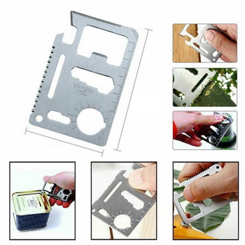 Sport si Outdoor - Accesorii si echipamente sportive - Sporturi extreme si supravietuire - Kituri supravietuire - Kit de supravietuire IdeallStore®, Savivour Master, 20 elemente multifunctionale, negru - Infinity.ro