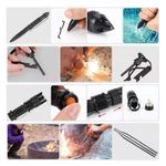 Sport si Outdoor - Accesorii si echipamente sportive - Sporturi extreme si supravietuire - Kituri supravietuire - Kit de supravietuire IdeallStore®, Savivour Master, 20 elemente multifunctionale, negru - Infinity.ro