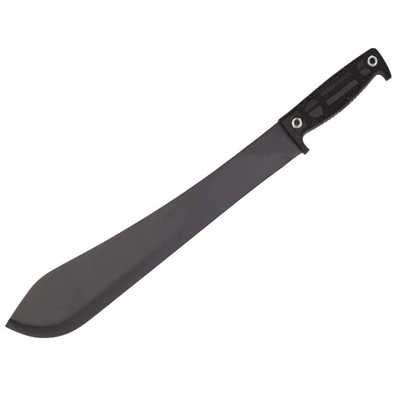 Sport si Outdoor - Camping - Cutite, bricege si accesorii - Cutite si bricege - Maceta de vanatoare IdeallStore®, Black Bite, 49 cm, otel inoxidabil, negru, teaca inclusa - Infinity.ro