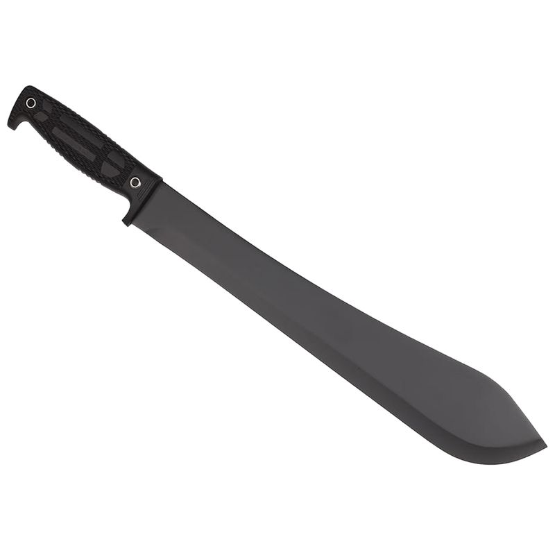 Sport si Outdoor - Camping - Cutite, bricege si accesorii - Cutite si bricege - Maceta de vanatoare IdeallStore®, Black Bite, 49 cm, otel inoxidabil, negru, teaca inclusa - Infinity.ro