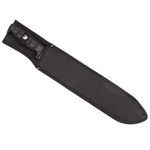 Sport si Outdoor - Camping - Cutite, bricege si accesorii - Cutite si bricege - Maceta de vanatoare IdeallStore®, Black Bite, 49 cm, otel inoxidabil, negru, teaca inclusa - Infinity.ro