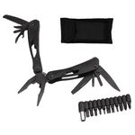 Sport si Outdoor - Camping - Cutite, bricege si accesorii - Unelte multifunctionale - Cleste multifunctional IdeallStore®, Outdoor Specialist, otel inoxidabil, 20 functii, 22 cm, negru, husa inclusa - Infinity.ro