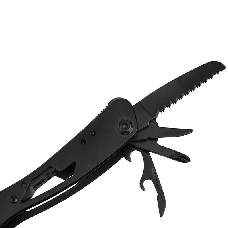 Sport si Outdoor - Camping - Cutite, bricege si accesorii - Unelte multifunctionale - Cleste multifunctional IdeallStore®, Outdoor Specialist, otel inoxidabil, 20 functii, 22 cm, negru, husa inclusa - Infinity.ro