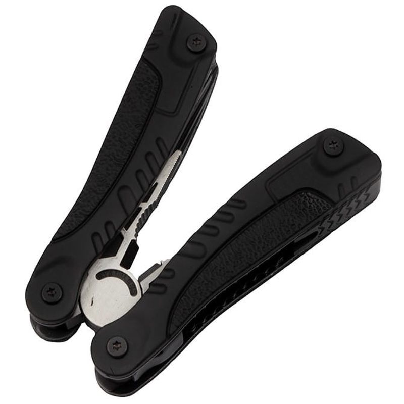 Sport si Outdoor - Camping - Cutite, bricege si accesorii - Unelte multifunctionale - Cleste multifunctional IdeallStore®, Survival Gear, otel inoxidabil, 18 functii, 24 cm, negru, husa inclusa - Infinity.ro